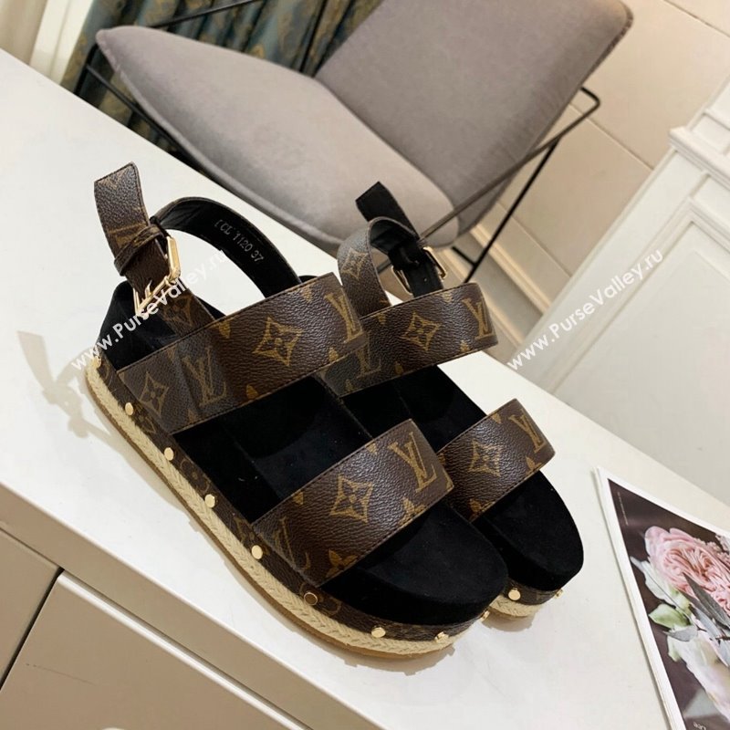 Louis Vuitton Flat Sandals in Monogram Canvas 2024 0321 (MD-240321011)