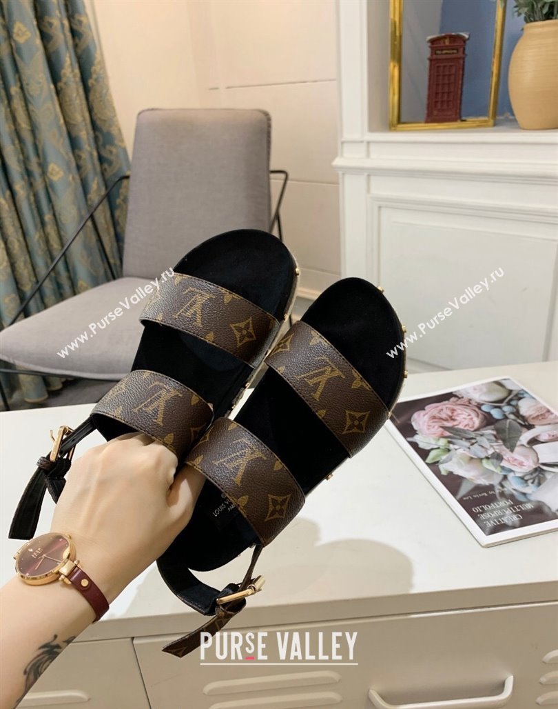 Louis Vuitton Flat Sandals in Monogram Canvas 2024 0321 (MD-240321011)