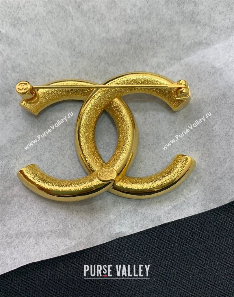 Chanel CC Brooch Black/White 2024 040801 (YF-240408135)