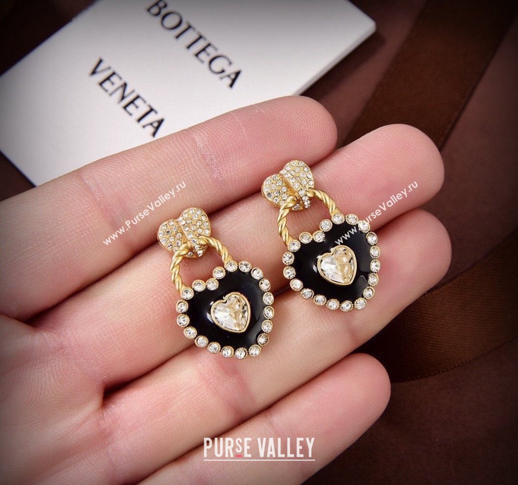 Bottega Veneta Love Earrings Black 2024 0409 (YF-240409011)