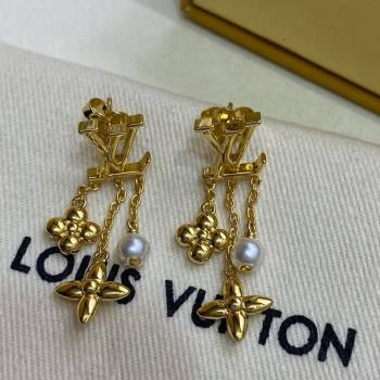 Louis Vuitton Tassel Earrings Gold 2024 0409 (YF-240409016)