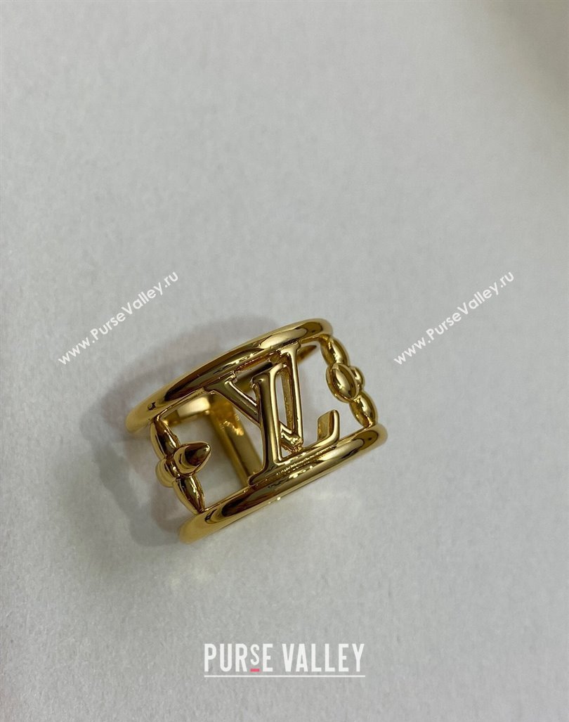 Louis Vuitton Wide Ring Gold 2024 0409 (YF-240409017)