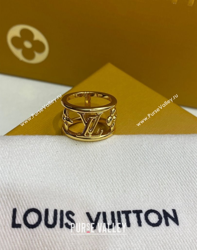 Louis Vuitton Wide Ring Gold 2024 0409 (YF-240409017)