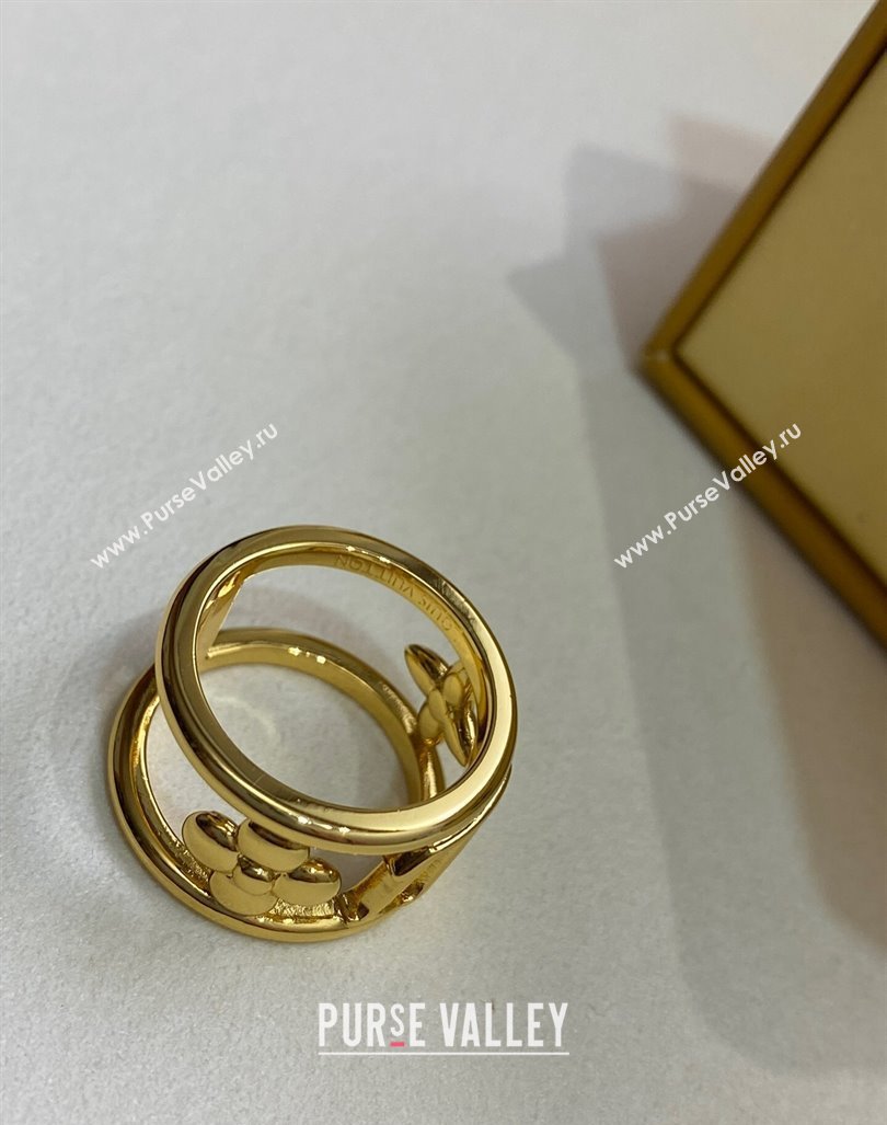 Louis Vuitton Wide Ring Gold 2024 0409 (YF-240409017)