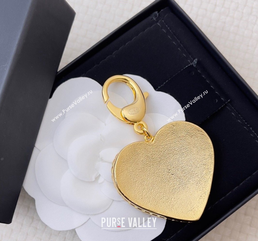 Chanel Heart Bag Charm Denim Blue 2024 0409 (YF-240409021)