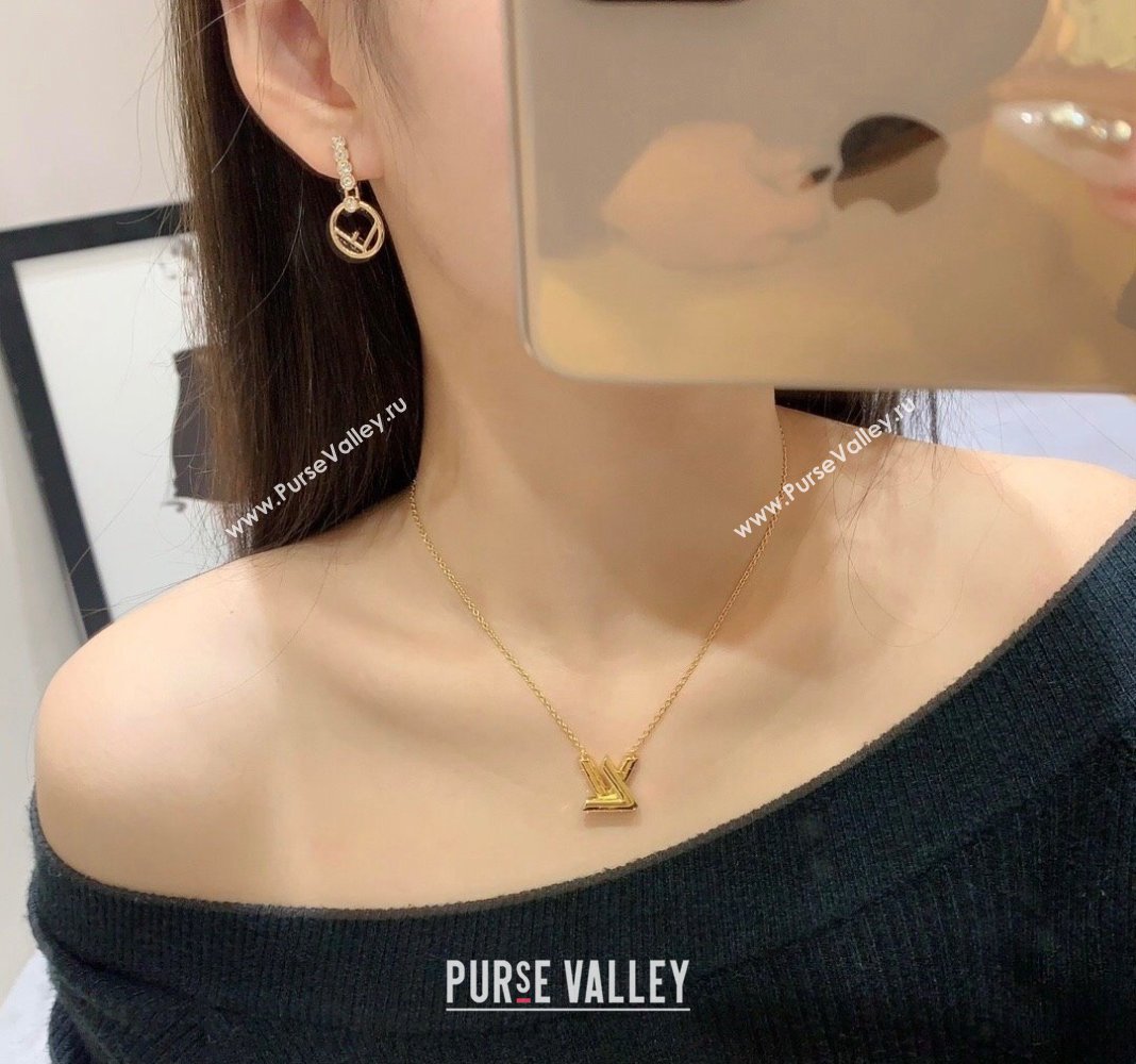 Fendi FLS Earrings with Crystals 2024 0409 (YF-240409028)