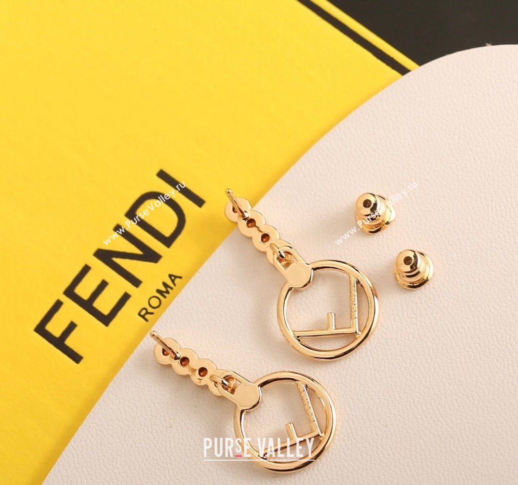 Fendi FLS Earrings with Crystals 2024 0409 (YF-240409028)