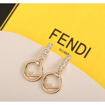 Fendi FLS Earrings with Crystals 2024 0409 (YF-240409028)