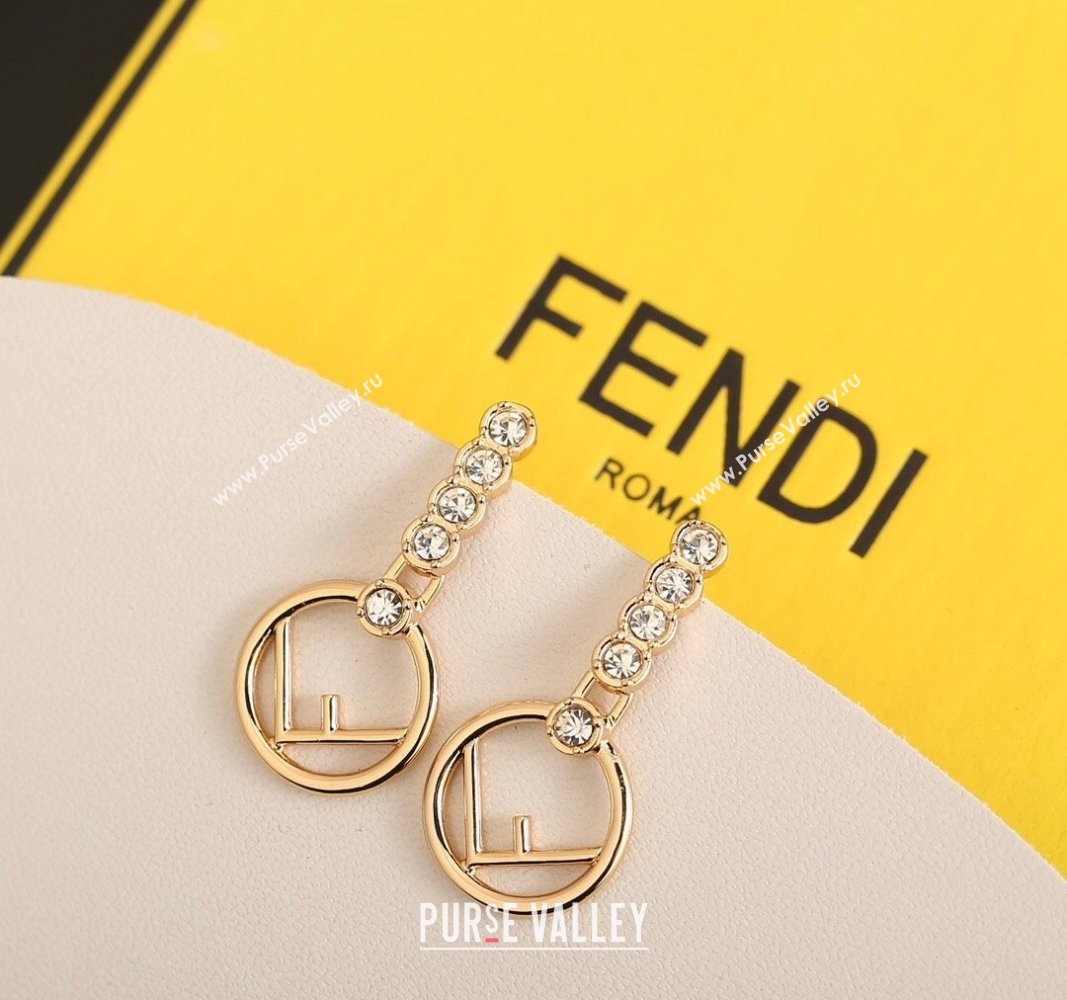 Fendi FLS Earrings with Crystals 2024 0409 (YF-240409028)