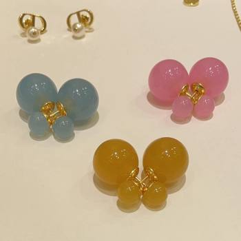 Dior Tribales Earrings Pink/Blue/Yellow 2024 (YF-240409029)