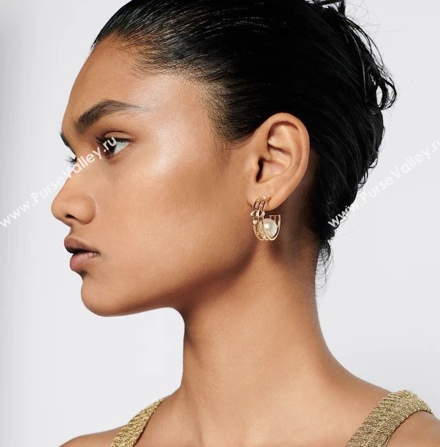 Dior D-Backstage Earrings with Pearl 2024 (YF-240409030)