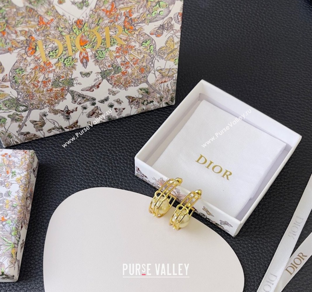 Dior D-Backstage Earrings with Pearl 2024 (YF-240409030)