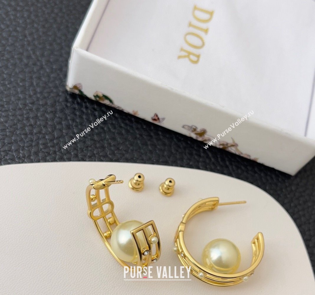 Dior D-Backstage Earrings with Pearl 2024 (YF-240409030)