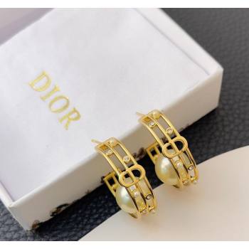 Dior D-Backstage Earrings with Pearl 2024 (YF-240409030)