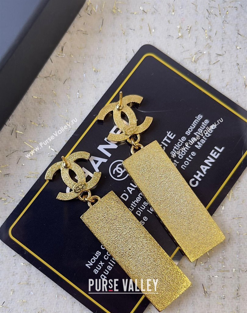 Chanel Pendant Earrings Denim Blue 2024 0409 (YF-240409040)