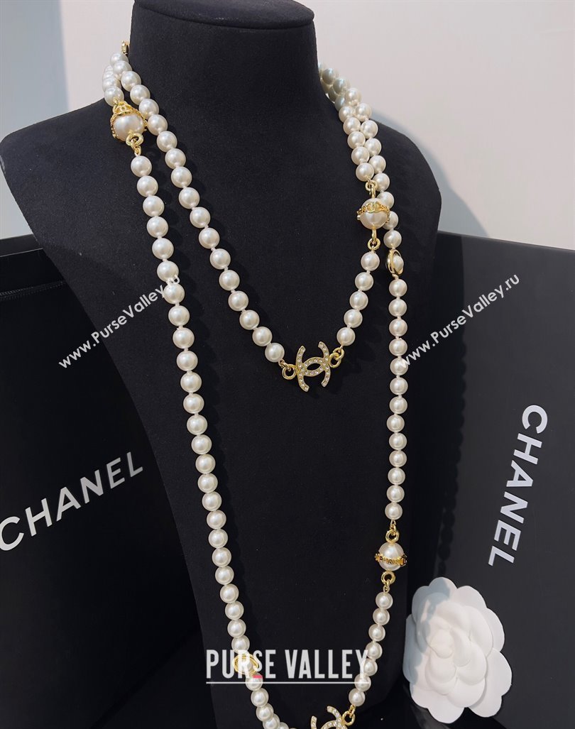 Chanel Pearls Long Necklace 2024 040901 (YF-240409042)