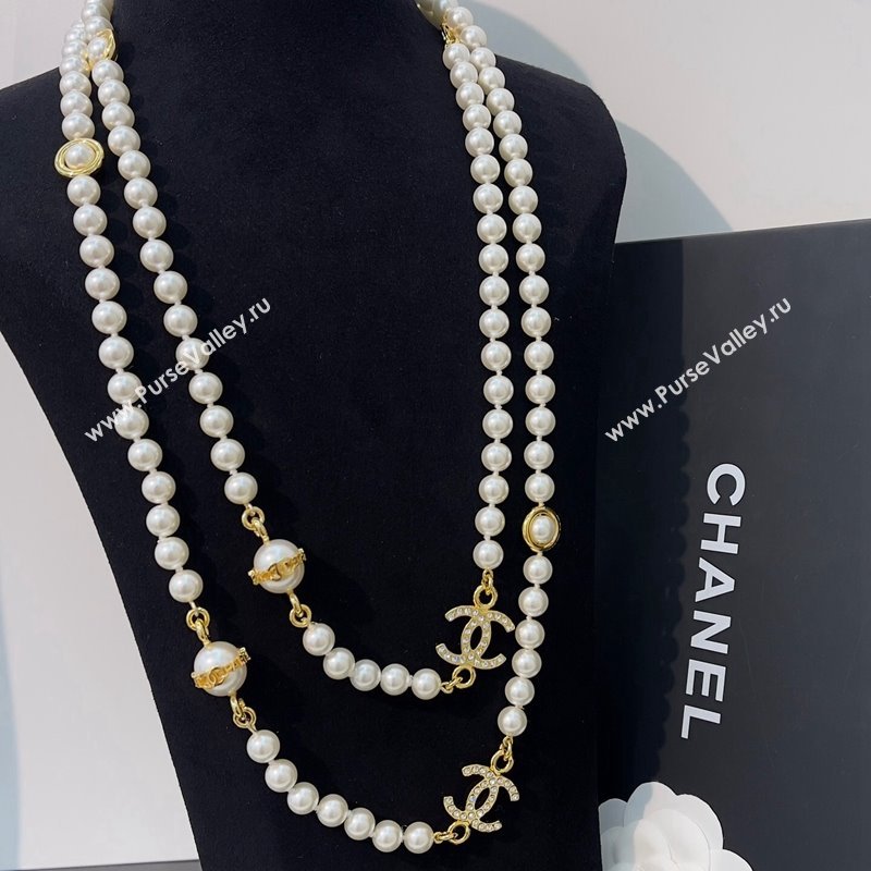 Chanel Pearls Long Necklace 2024 040901 (YF-240409042)