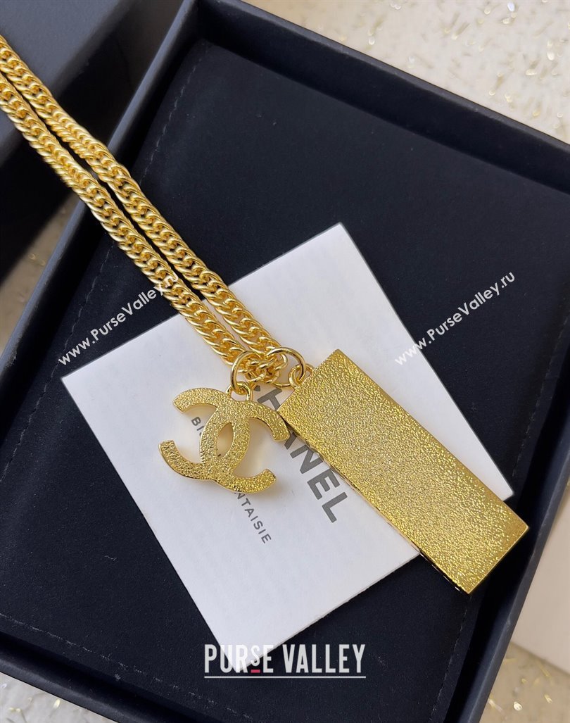 Chanel Long Pendant Necklace Denim Blue 2024 0409 (YF-240409043)