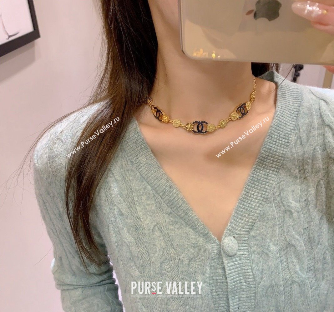 Chanel Necklace Denim Blue 2024 040902 (YF-240409044)