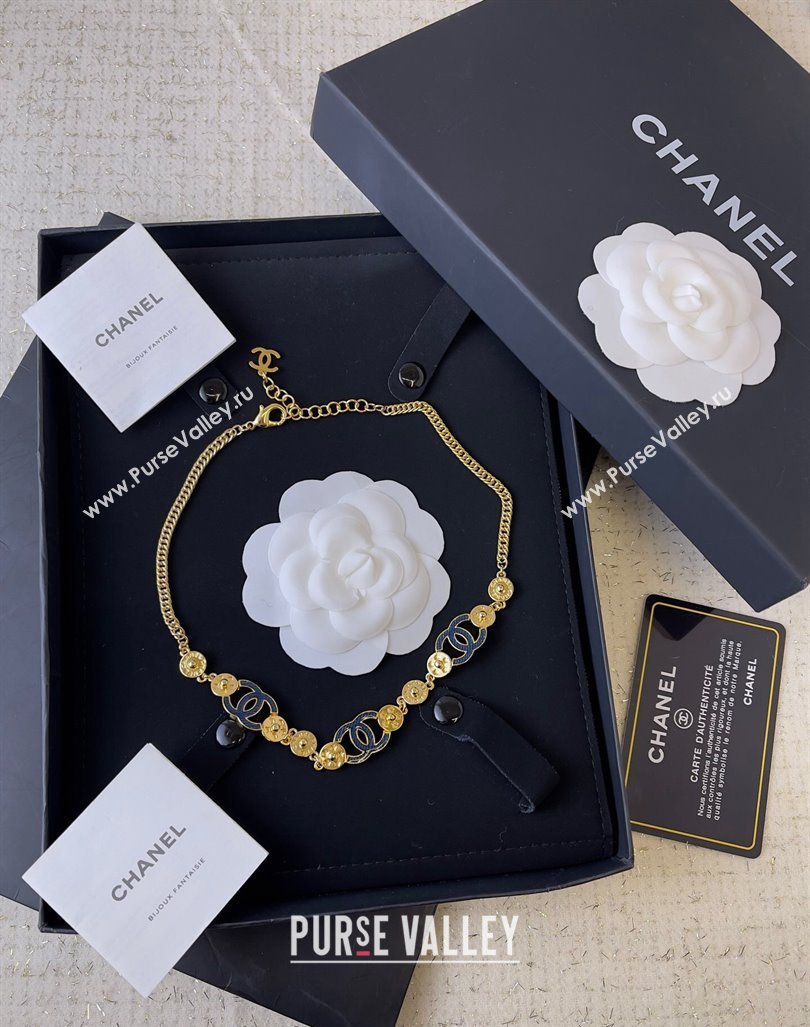 Chanel Necklace Denim Blue 2024 040902 (YF-240409044)