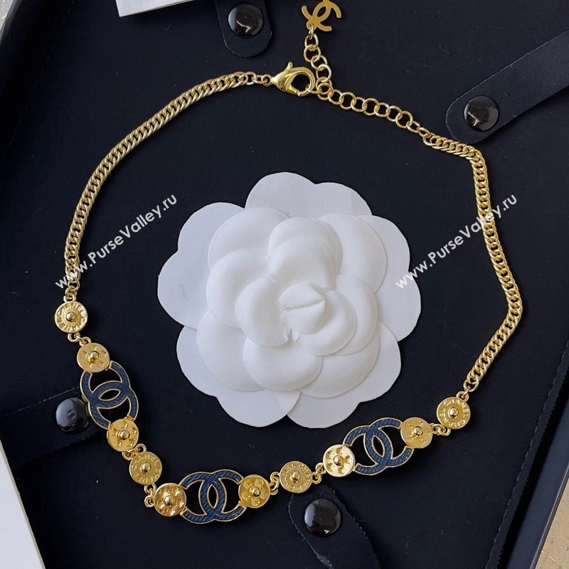 Chanel Necklace Denim Blue 2024 040902 (YF-240409044)