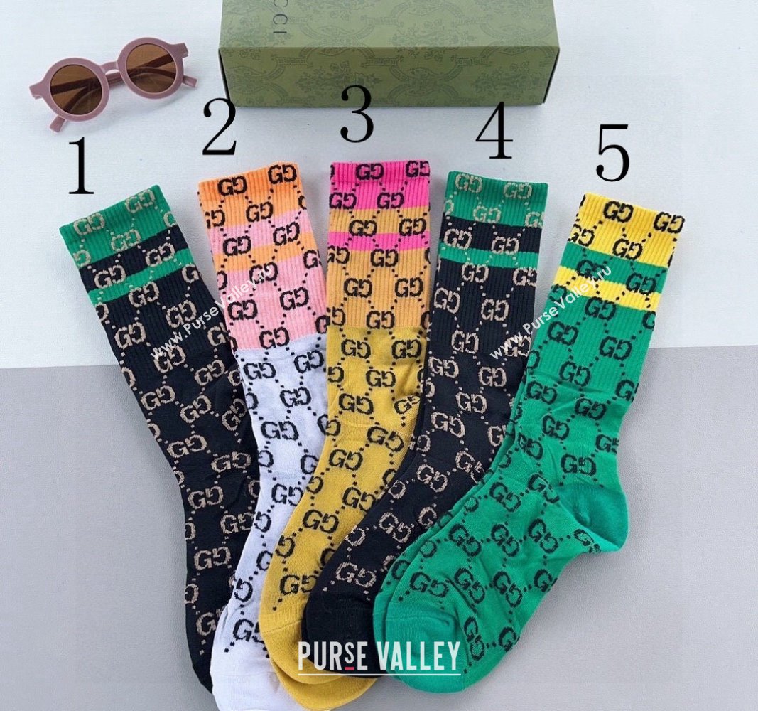 Gucci Cotton Short Socks 2024 040904 (XMN-240409067)