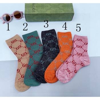 Gucci Cotton Short Socks 2024 040905 (XMN-240409068)