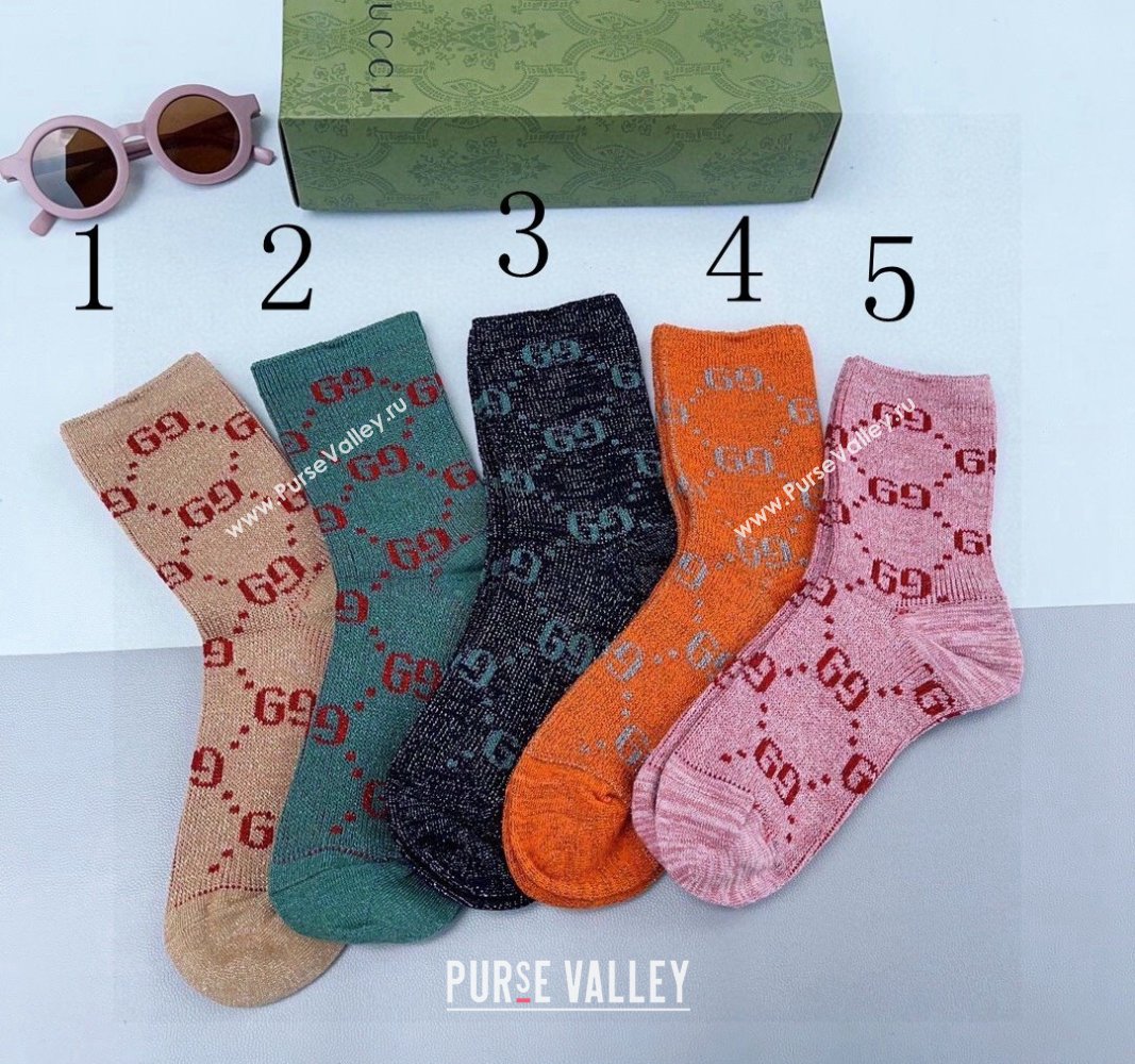 Gucci Cotton Short Socks 2024 040905 (XMN-240409068)