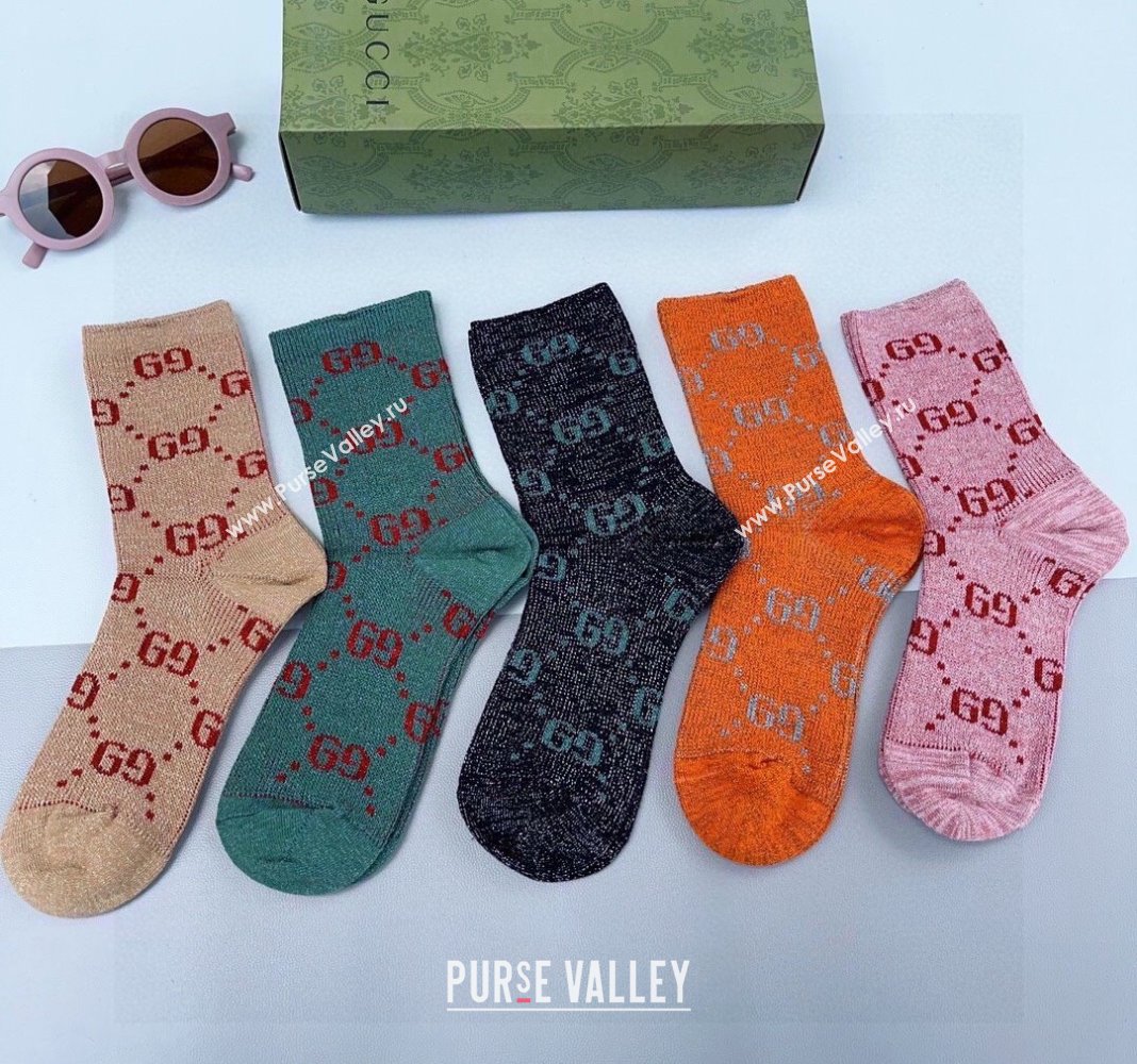 Gucci Cotton Short Socks 2024 040905 (XMN-240409068)