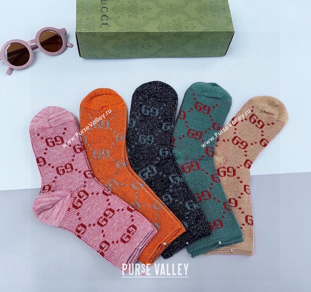 Gucci Cotton Short Socks 2024 040905 (XMN-240409068)