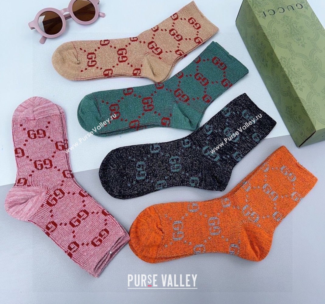 Gucci Cotton Short Socks 2024 040905 (XMN-240409068)