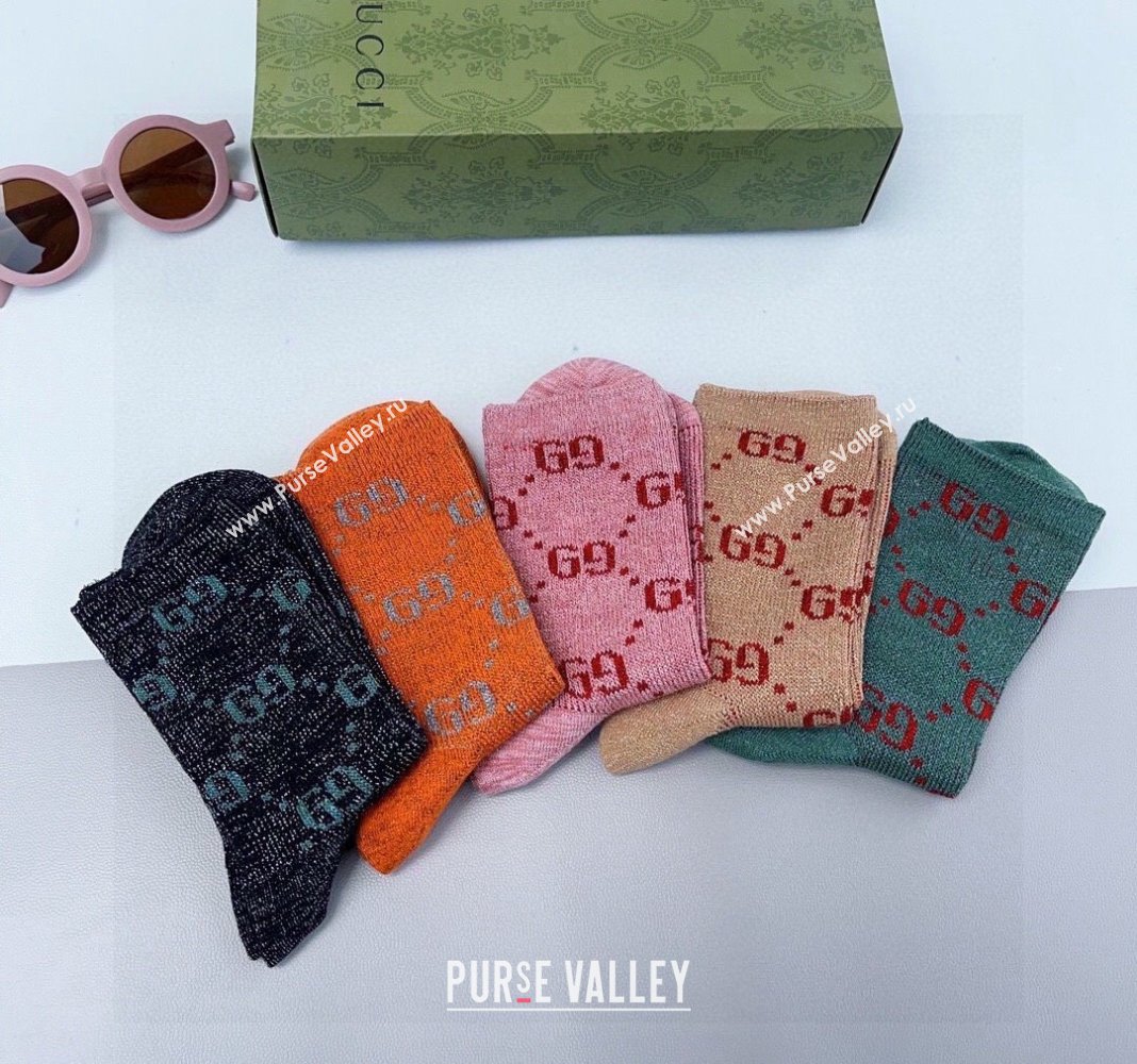 Gucci Cotton Short Socks 2024 040905 (XMN-240409068)