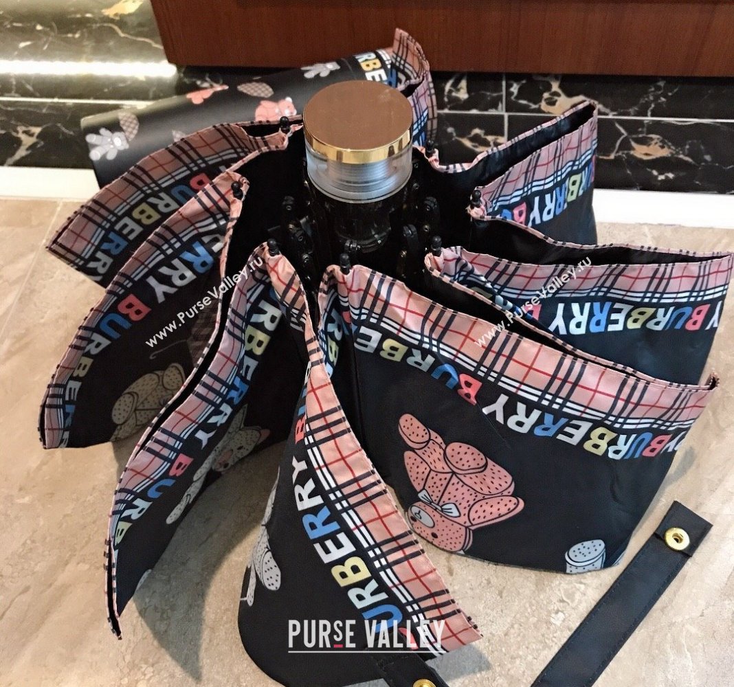 Burberry Bears Umbrella Black 2024 0409 (A-240409101)