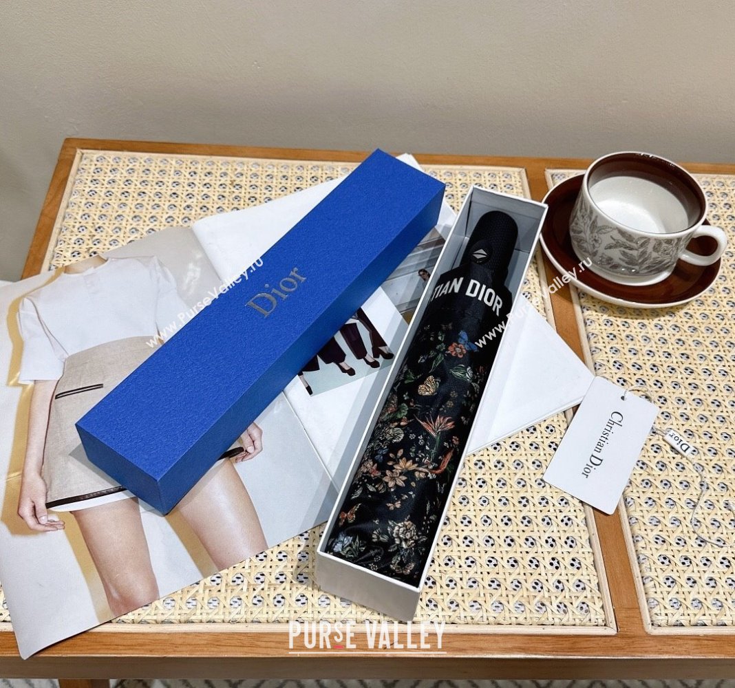 Dior Butterfly Umbrella Black 2024 0409 (A-240409132)