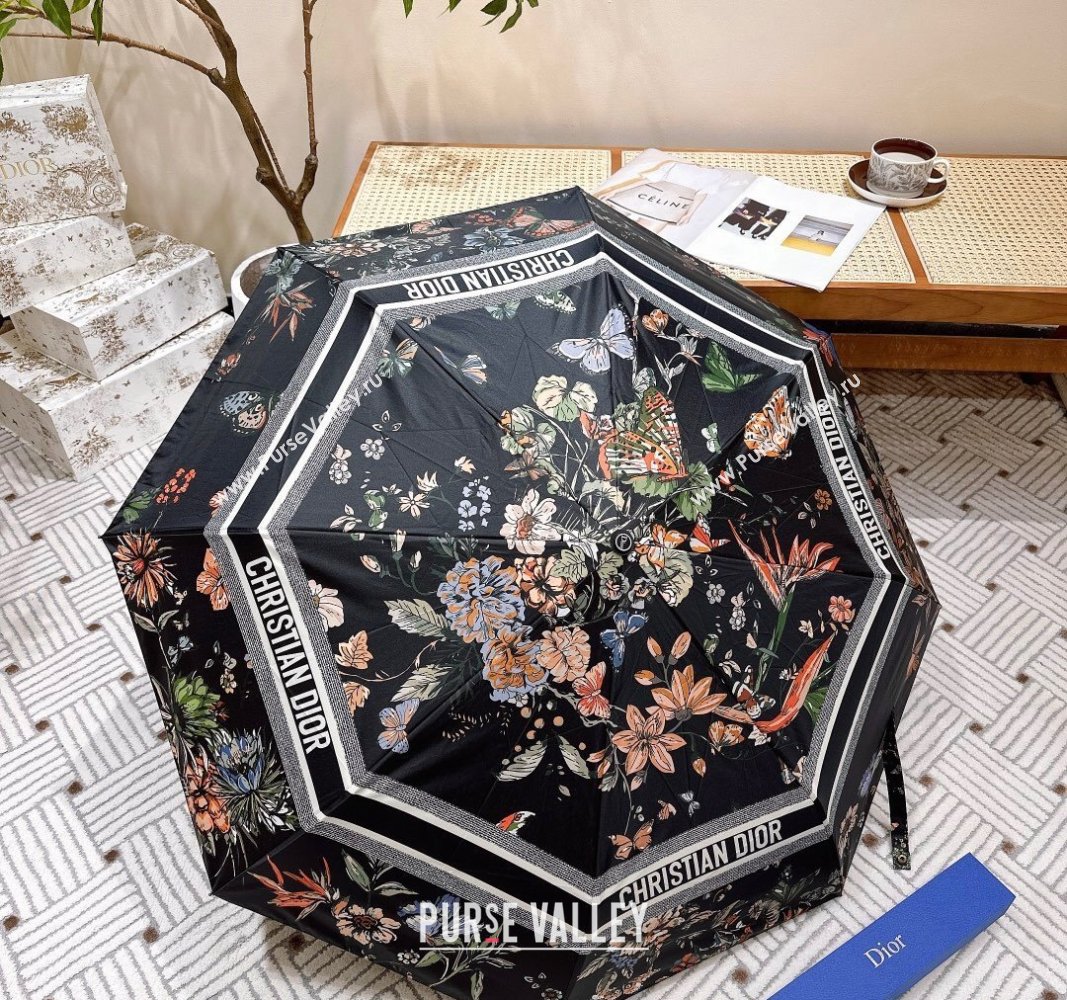 Dior Butterfly Umbrella Black 2024 0409 (A-240409132)