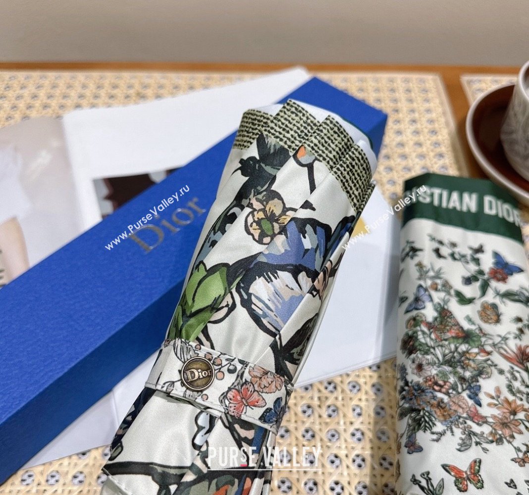 Dior Butterfly Umbrella White/Green 2024 0409 (A-240409133)