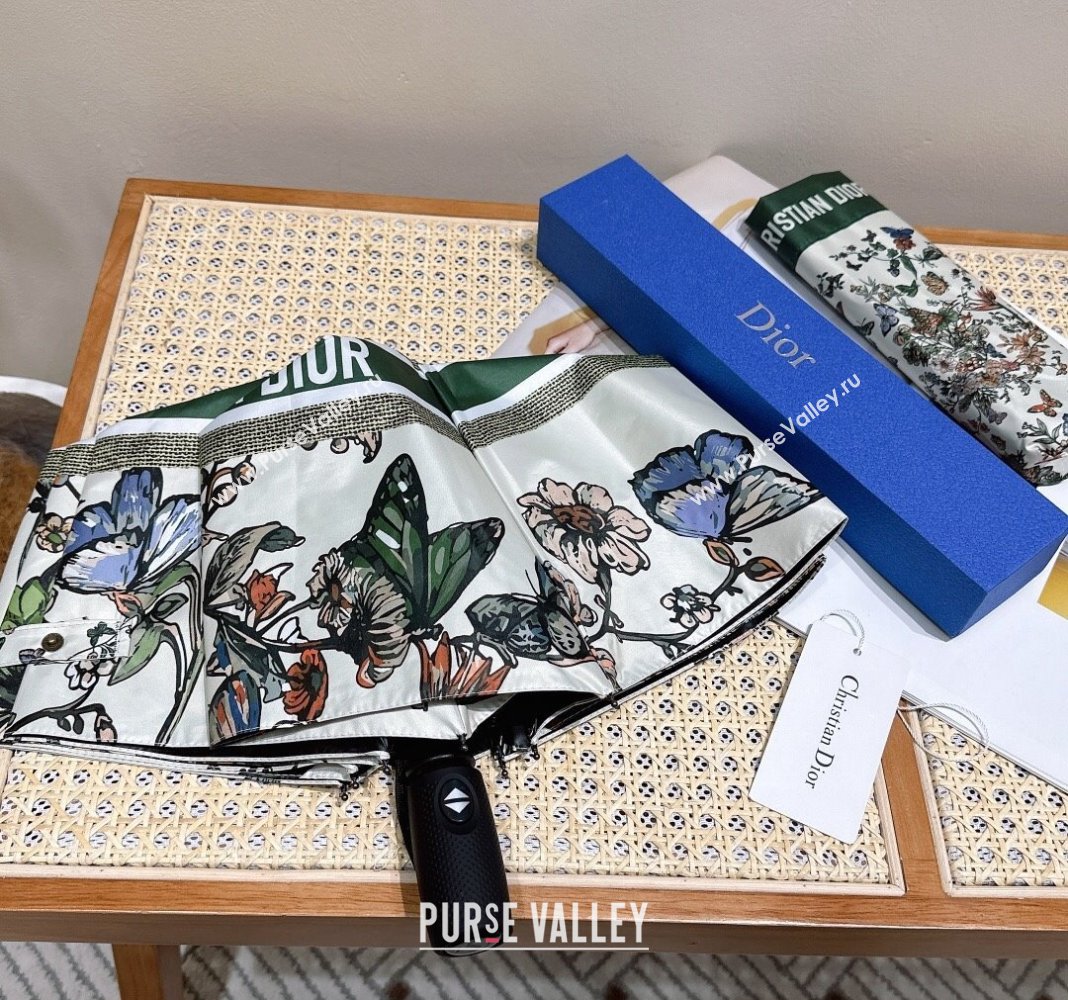 Dior Butterfly Umbrella White/Green 2024 0409 (A-240409133)
