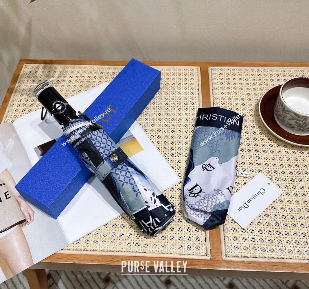 Dior Printed Umbrella Blue 2024 0409 (A-240409125)