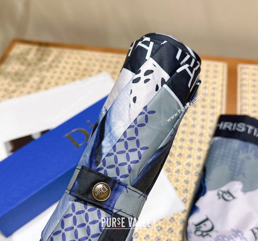 Dior Printed Umbrella Blue 2024 0409 (A-240409125)