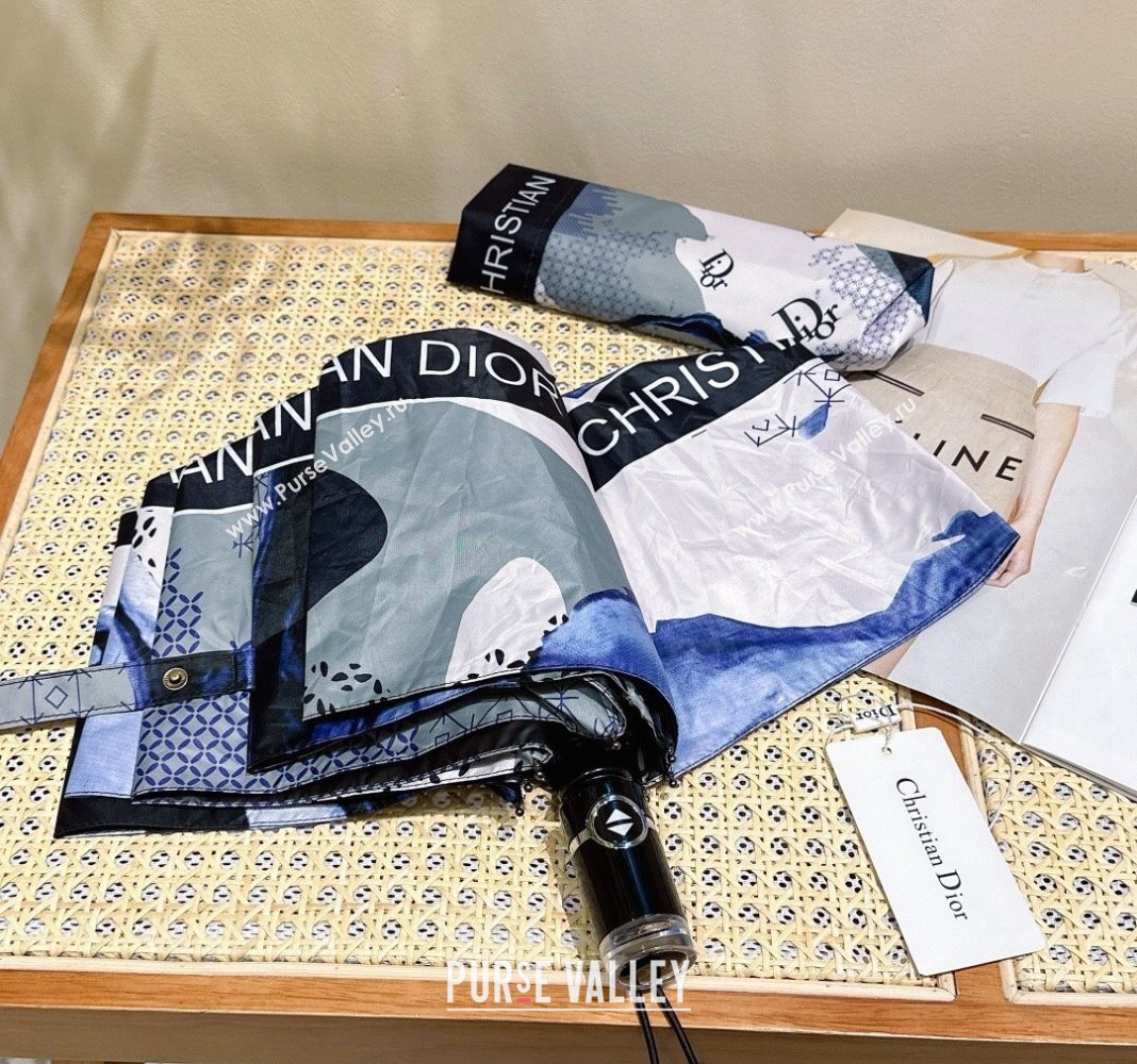 Dior Printed Umbrella Blue 2024 0409 (A-240409125)