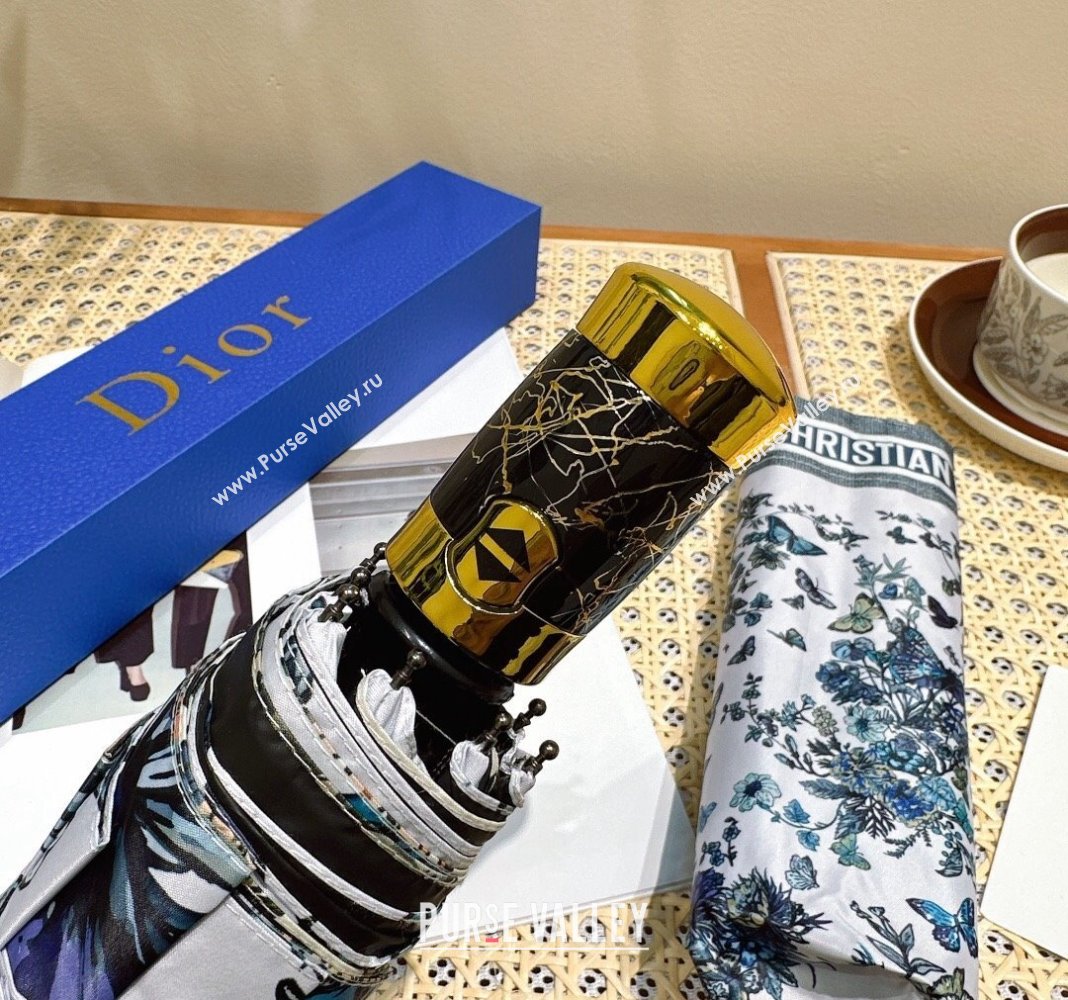 Dior Butterfly Umbrella White/Blue 2024 0409 (A-240409135)