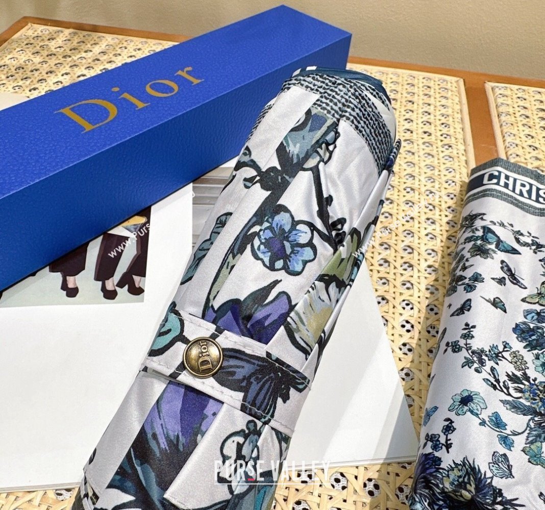 Dior Butterfly Umbrella White/Blue 2024 0409 (A-240409135)