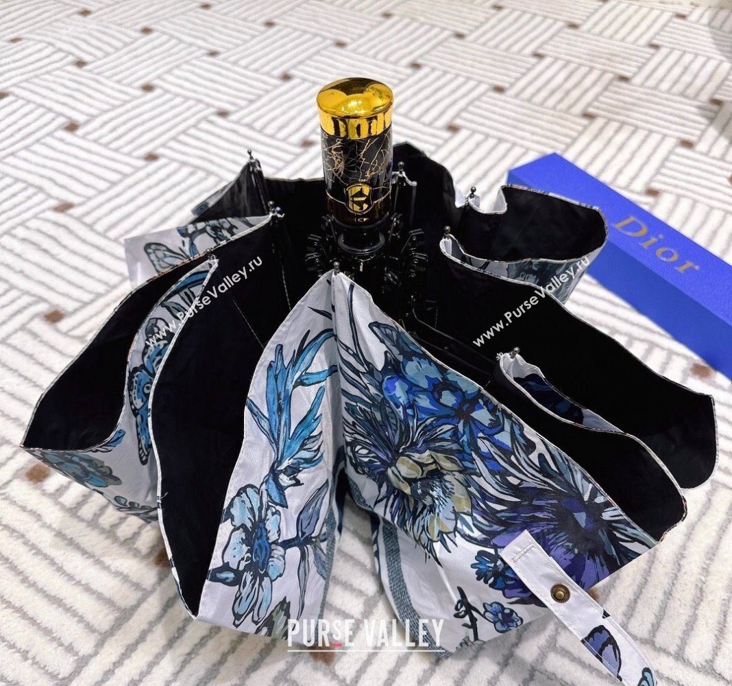 Dior Butterfly Umbrella White/Blue 2024 0409 (A-240409135)