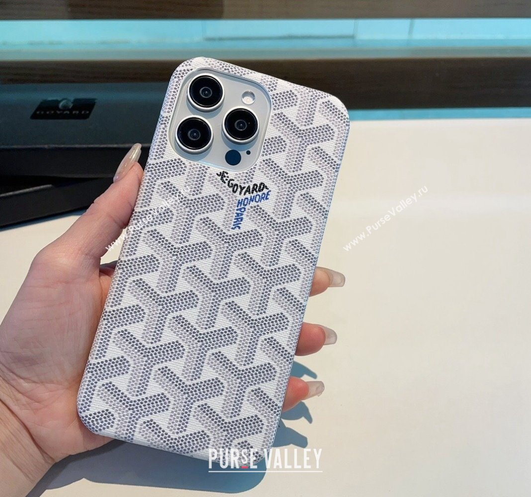 Goyard iPhone Holder White 2024 0409 (XMN-240409077)