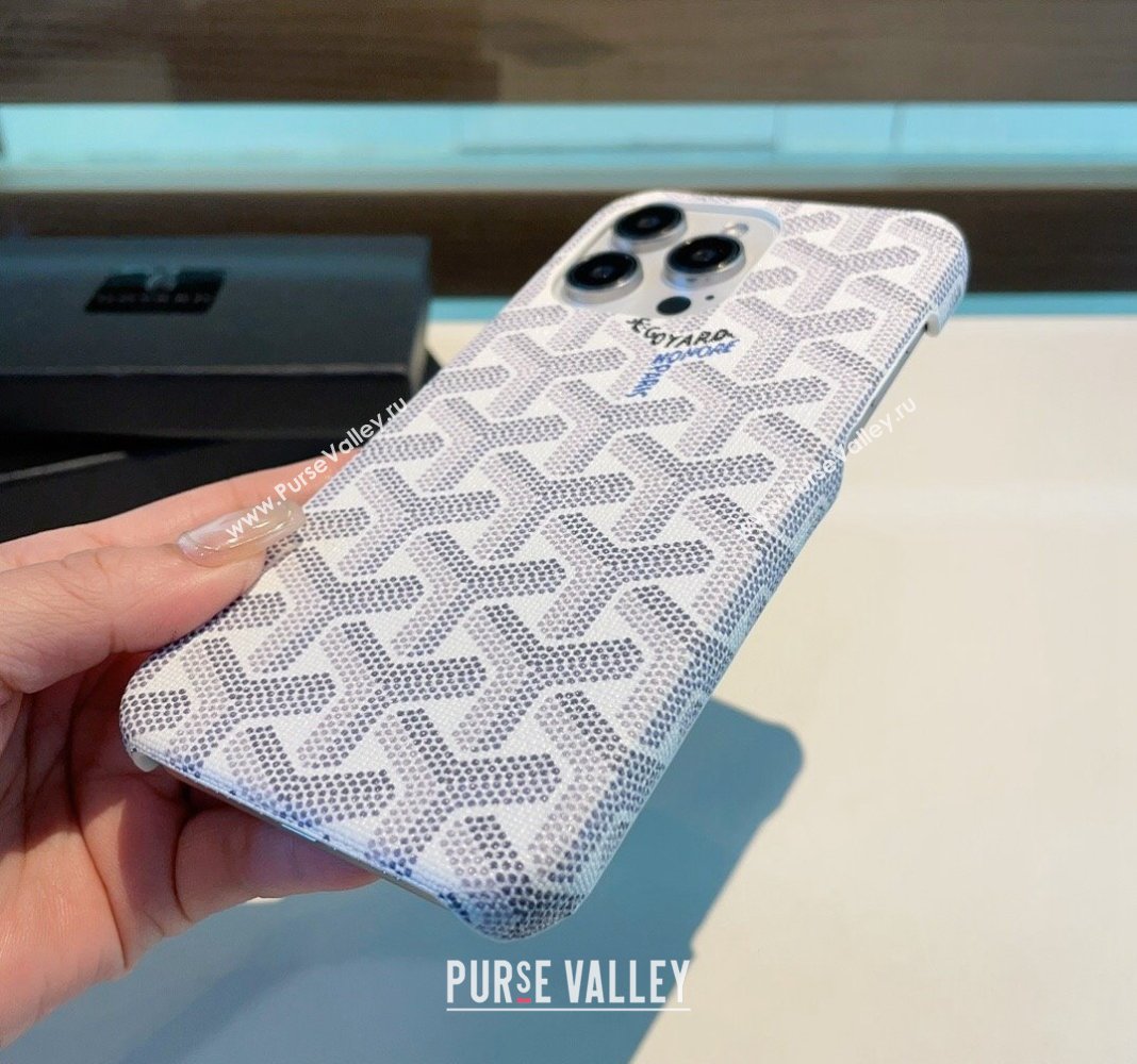 Goyard iPhone Holder White 2024 0409 (XMN-240409077)