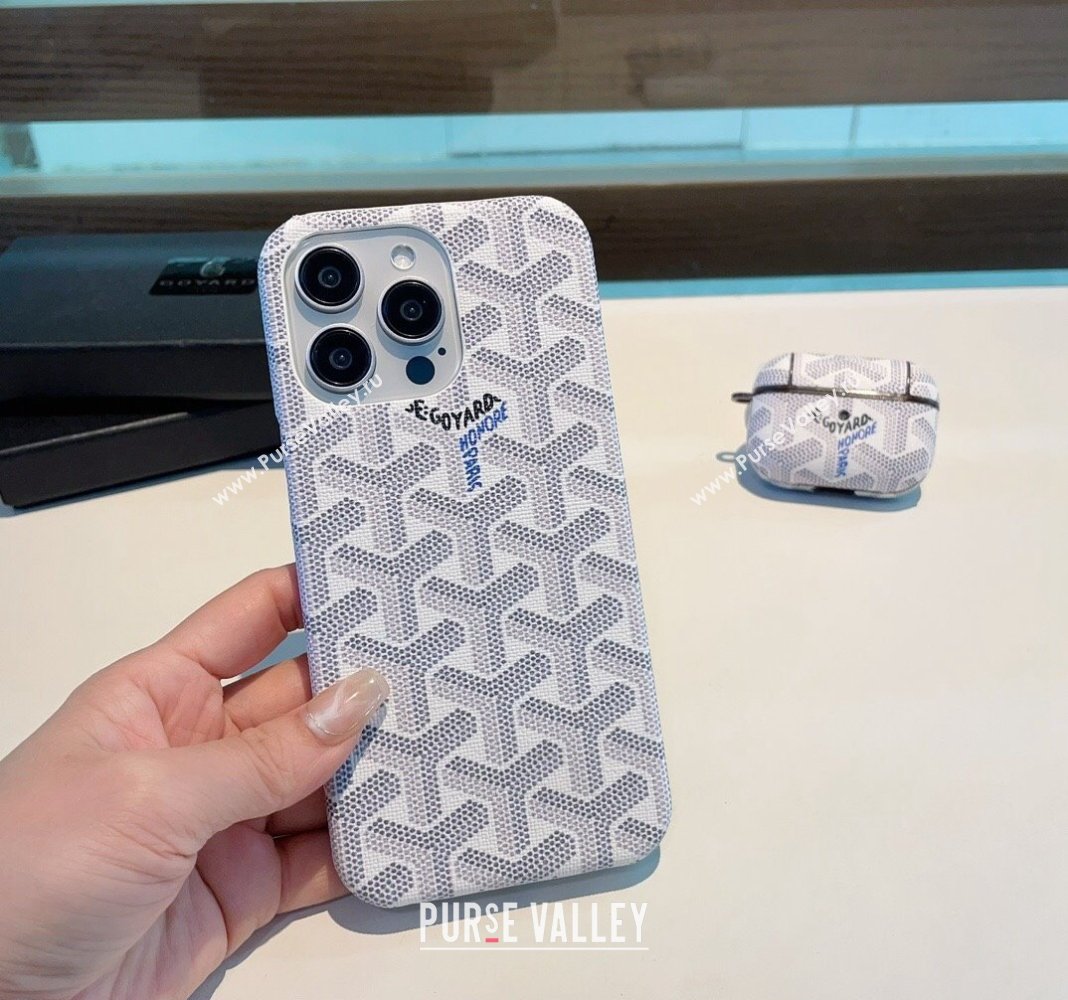 Goyard iPhone Holder White 2024 0409 (XMN-240409077)