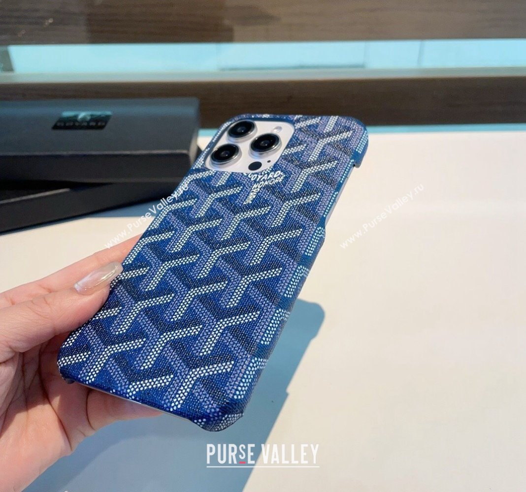 Goyard iPhone Holder Blue 2024 0409 (XMN-240409078)