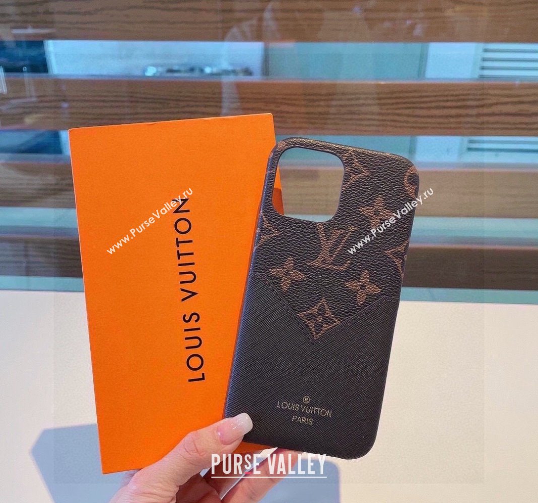 Louis Vuitton Monogram iPhone Case Black 2024 0409 (XMN-240409082)