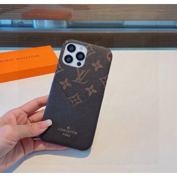 Louis Vuitton Monogram iPhone Case Black 2024 0409 (XMN-240409082)