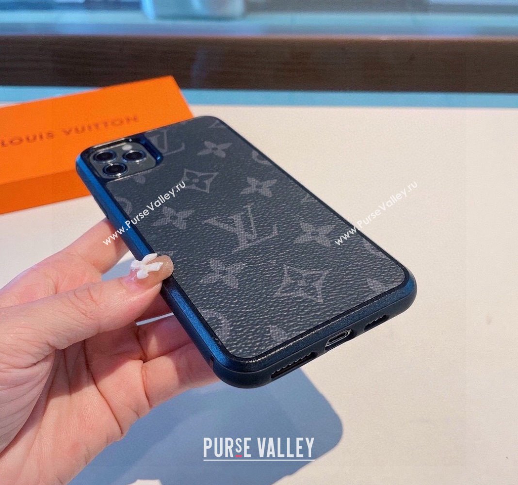 Louis Vuitton Monogram iPhone Case Black 2024 0409 (XMN-240409086)